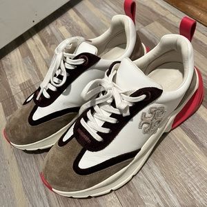 Euc Tory Burch good luck trainers size 9